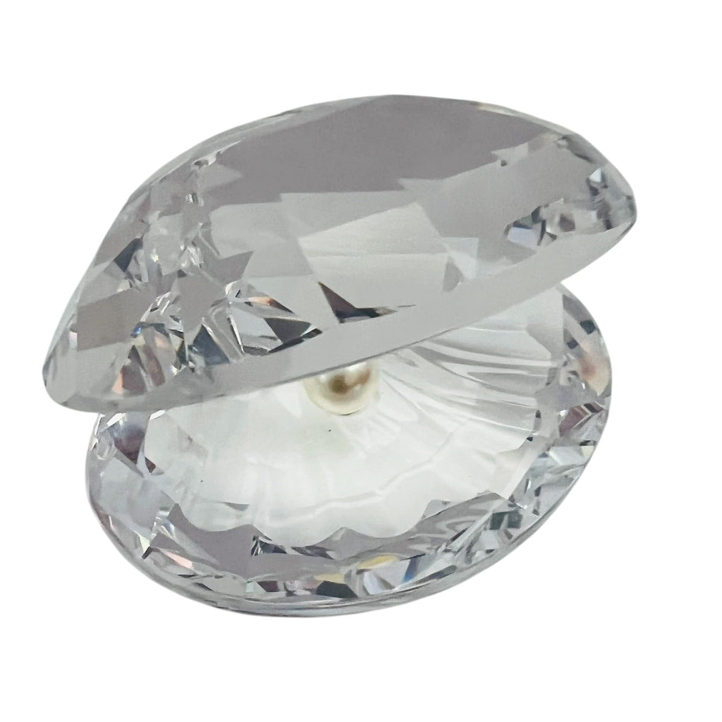 Vintage Swarovski Crystal Oyster Clam Shell with Pearl