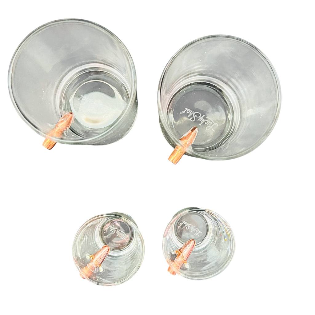 Lucky Shot Barware Bullet Glasses and Shot Glass Set