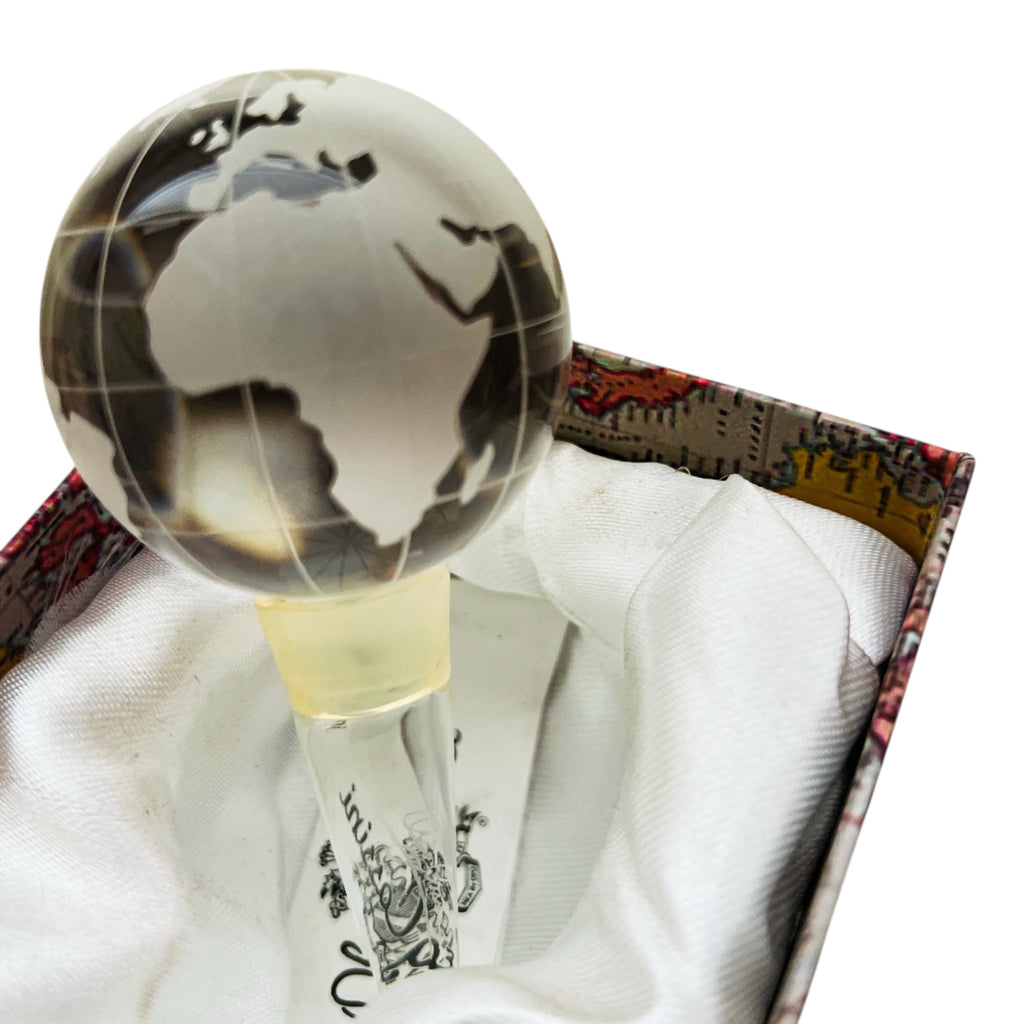 Oleg Cassini Crystal Clear Frosted Globe Bottle Stopper