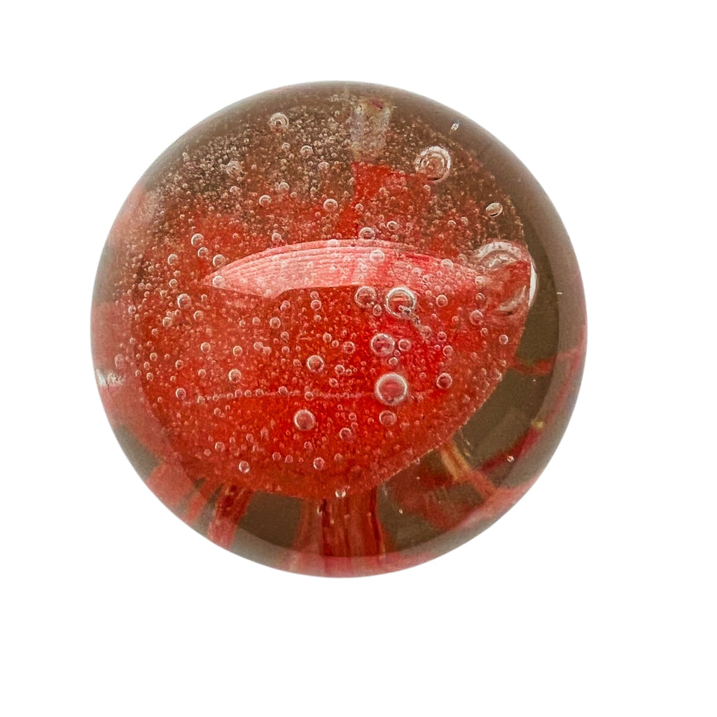 Art Glass Jellyfish Paperweight