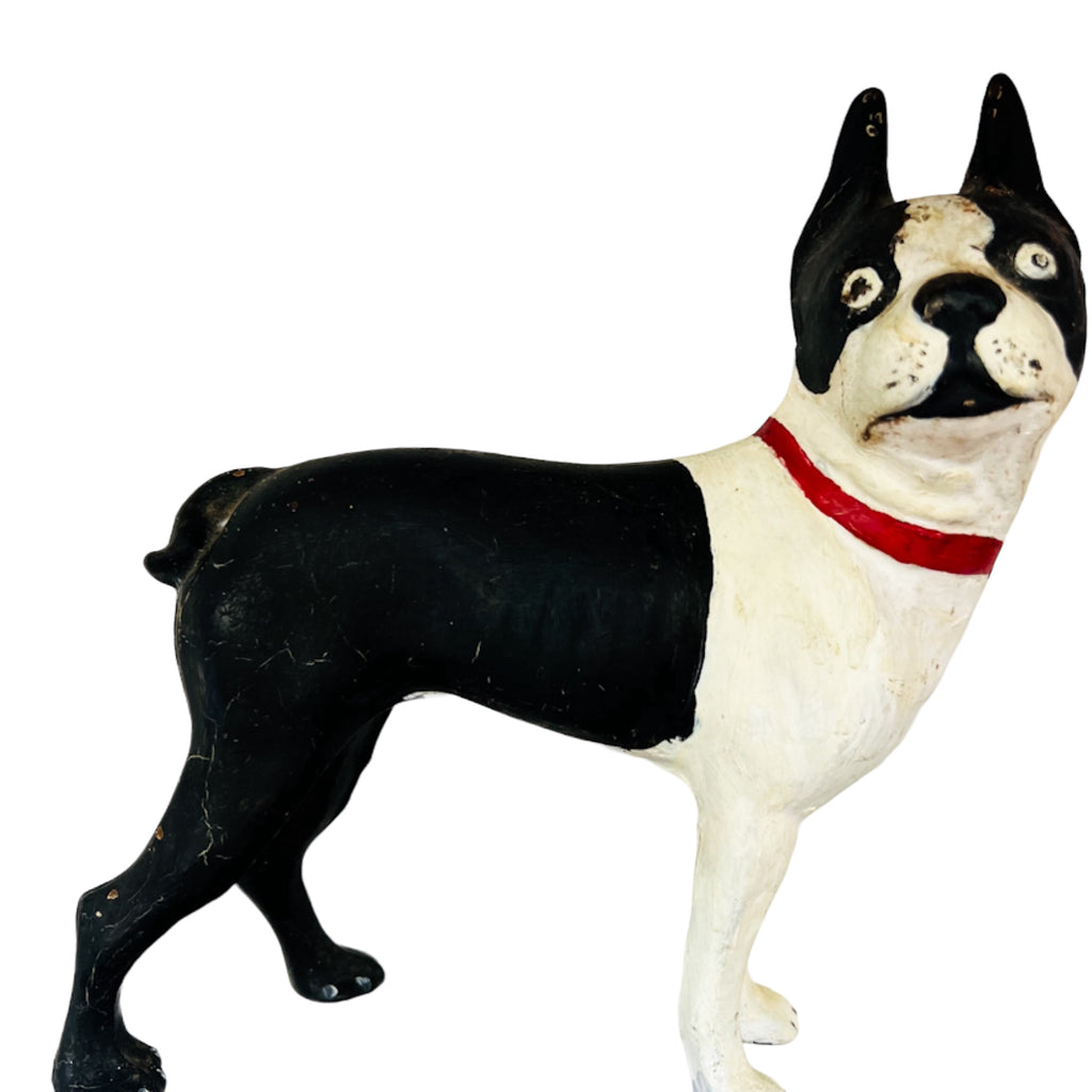 Antique Cast Iron Boston Terrier Doorstop