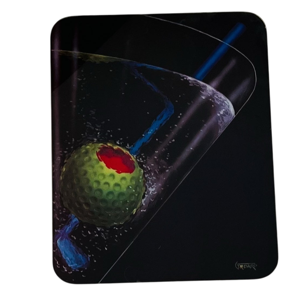 Michael Godard Olive Martini Glass Serving Bar Tray