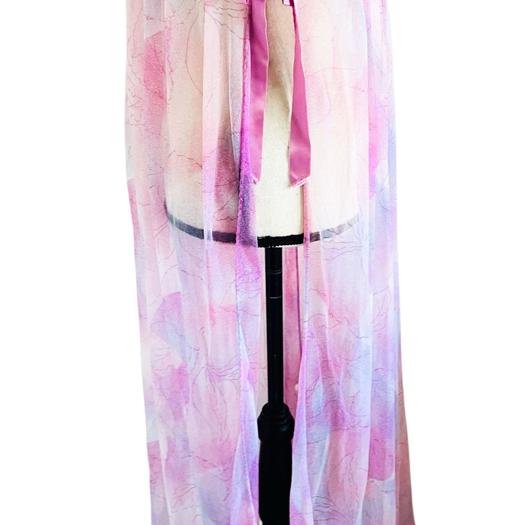 Vintage Lily of France by Rosa Puleo-Szule Sheer Nightgown & Robe Peignoir Set