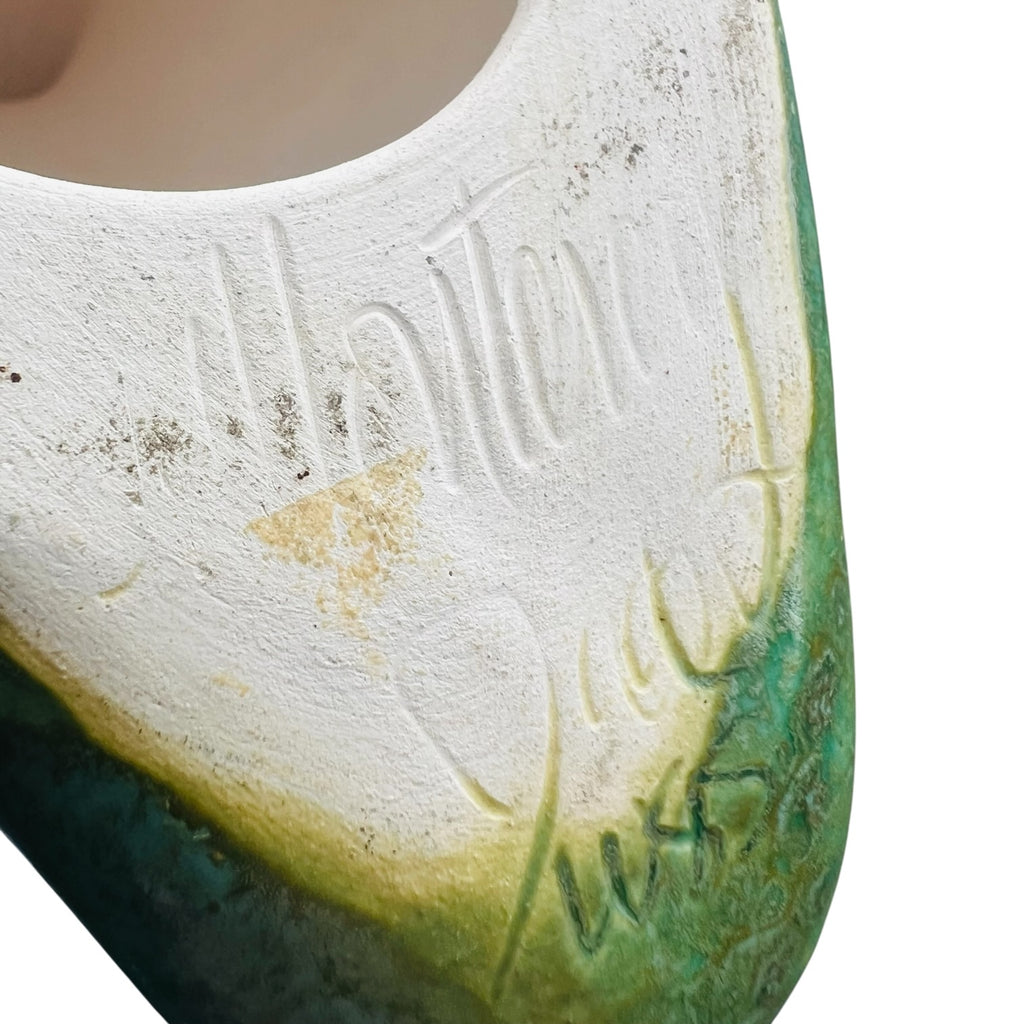 Vintage Monterey Pottery Duck Signed Figurine