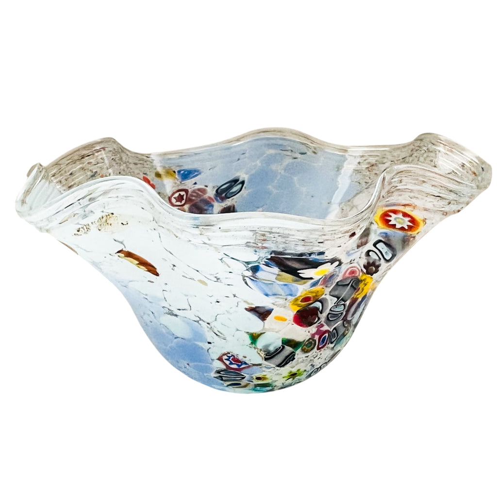 Vintage Murano Made In Italy Glass Millefiori Lamp Shade