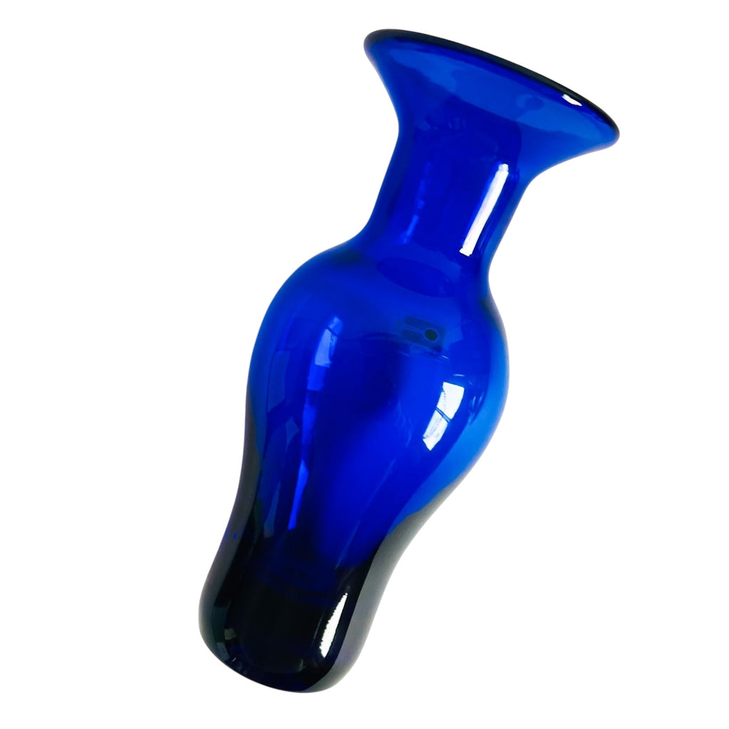 Blenko Cobalt Blue 7” Glass Vase