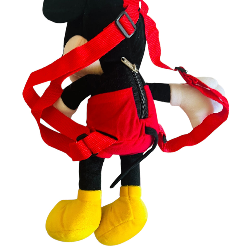 Disney Mickey Mouse Zippered Plush Backpack