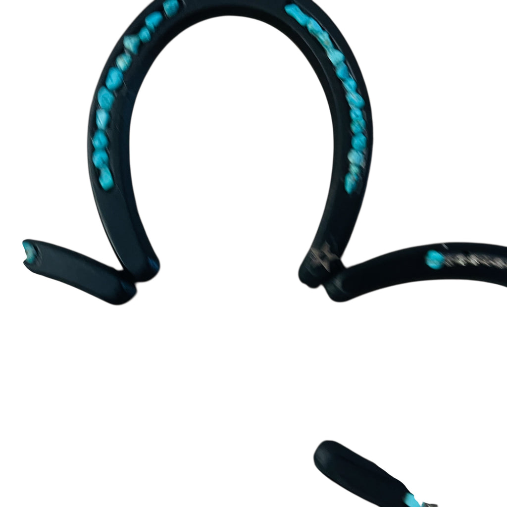 Cast Iron Embellished Rustic Horseshoe Wall Hanging Cross