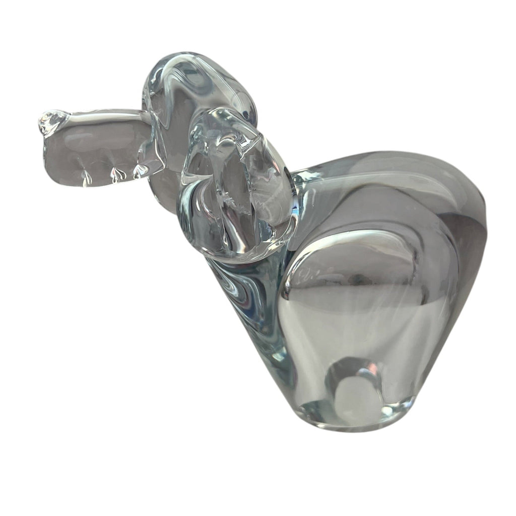 Vintage Art Glass Blown Hound Figure