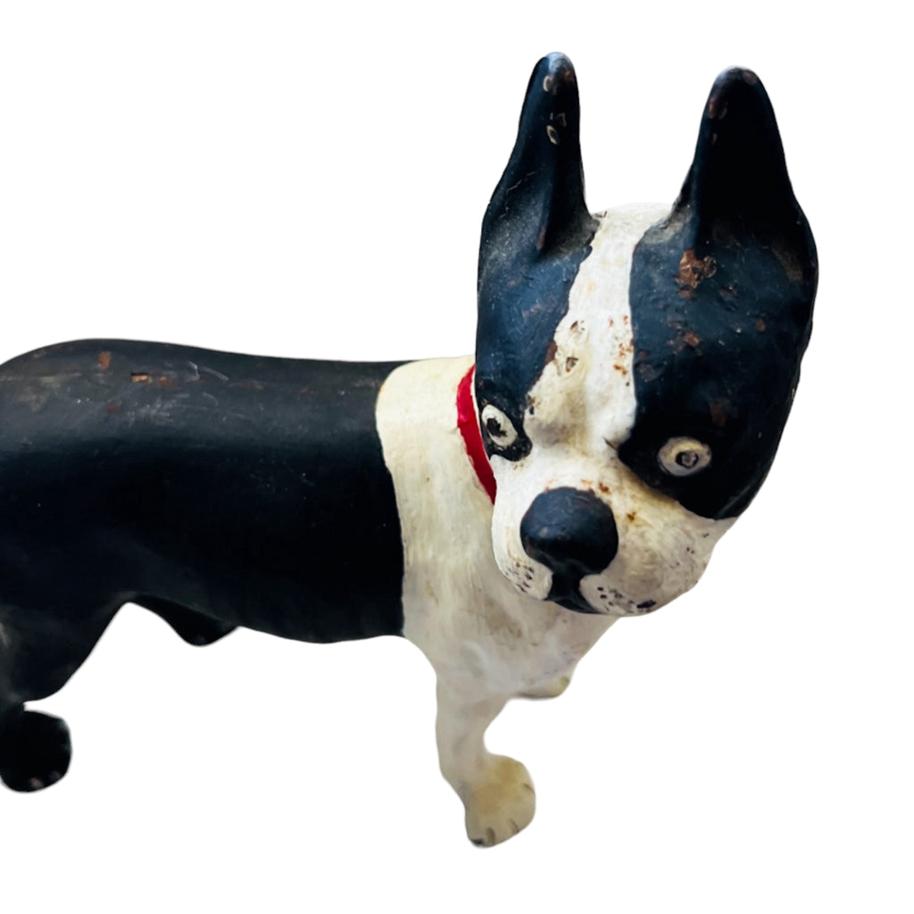 Antique Cast Iron Boston Terrier Doorstop