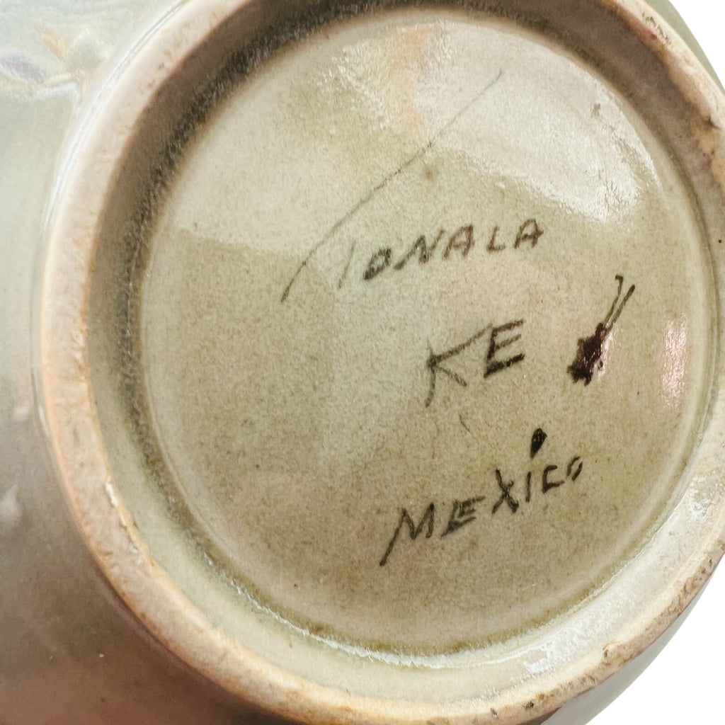 Vintage Tonala Mexican Art Signed Ken Edwards Pottery Teapot