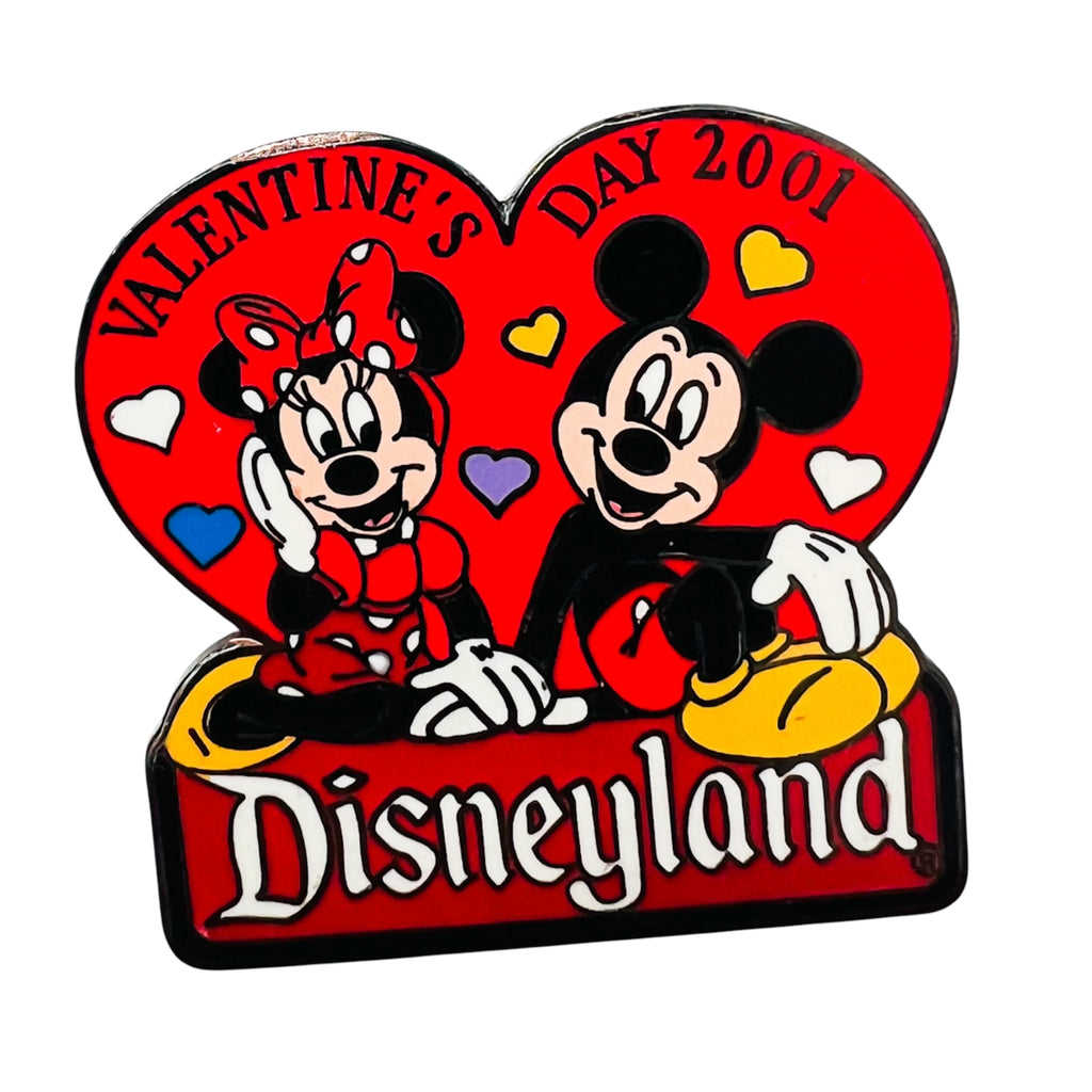 Disneyland DLR Valentines Day 2001 Mickey & Minnie Mouse LE Pin