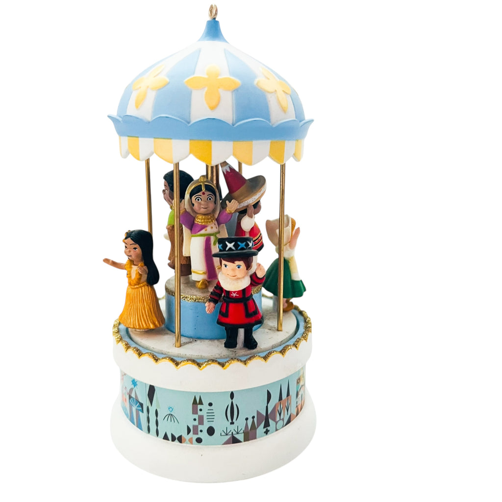 Vintage Disney Hallmark It’s a Small World Windup Music & Motion Ornament