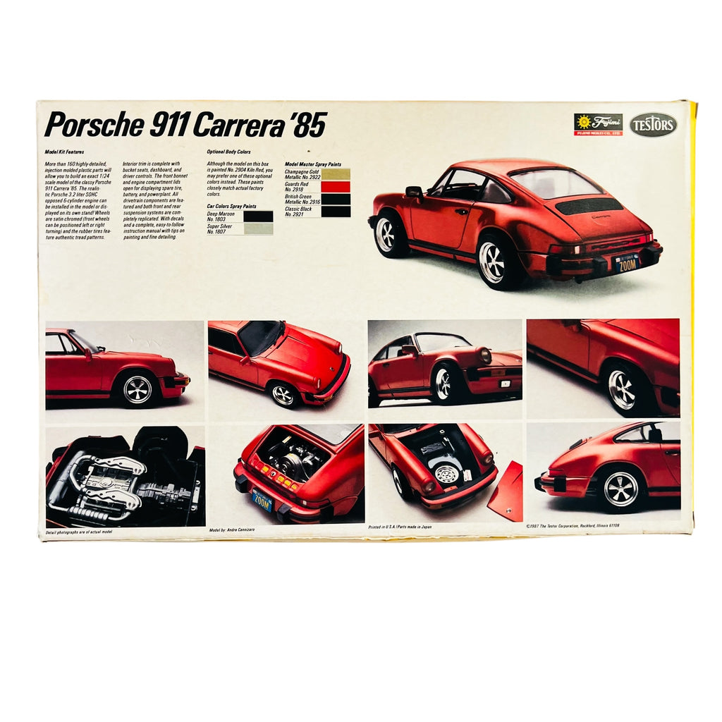 Porsche 911 Carrera 1985 ‘85 Plastic Model Kit 1/24 Scale