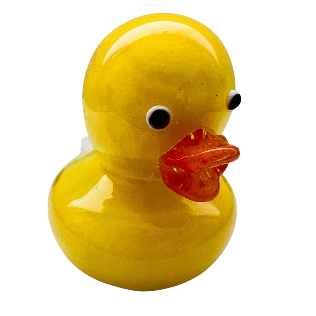 Vintage Rubber Ducky Blown Art Glass Figurine