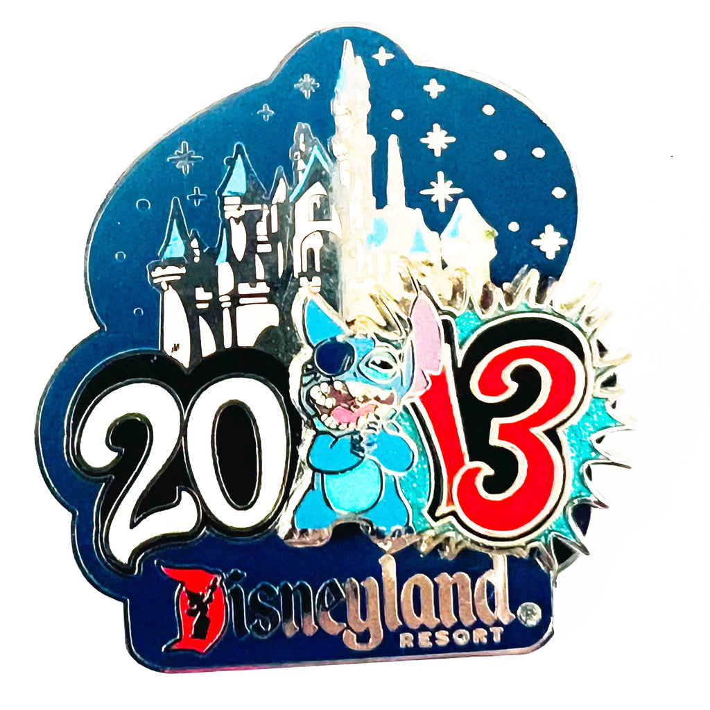Disney DLR Stitch Fireworks Cinderella 2013 Castle Pin