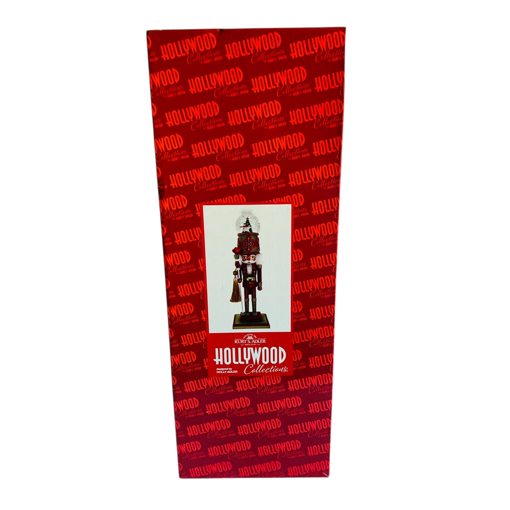 Kurt S. Adler Hollywood Nutcracker Dance Of The Sugar Plum Fairy Musical Water Globe Hat Nutcracker