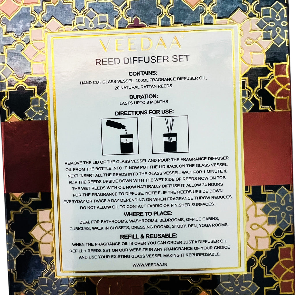 Veedaa Reed Diffuser Himalayan Cedar & Patchouli Fragrance