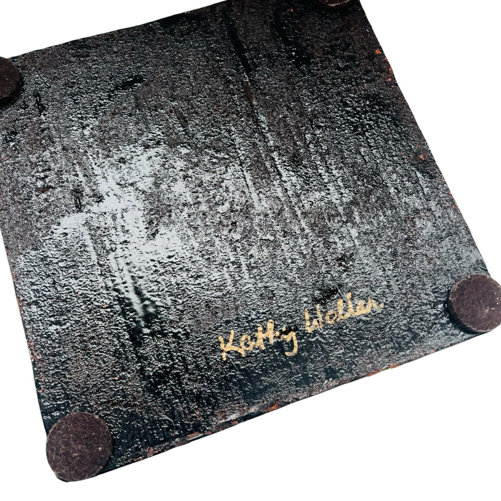 Koi Fish Art Tile Hotplate Wall Decor by Kathy Waller