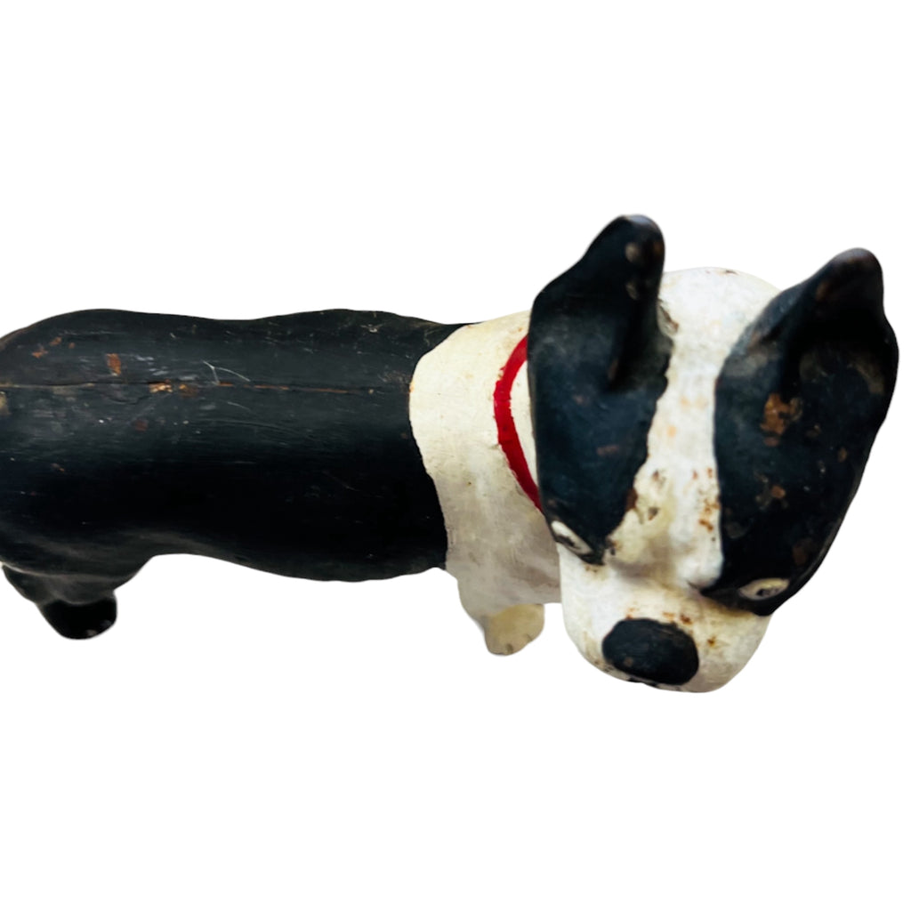 Antique Cast Iron Boston Terrier Doorstop