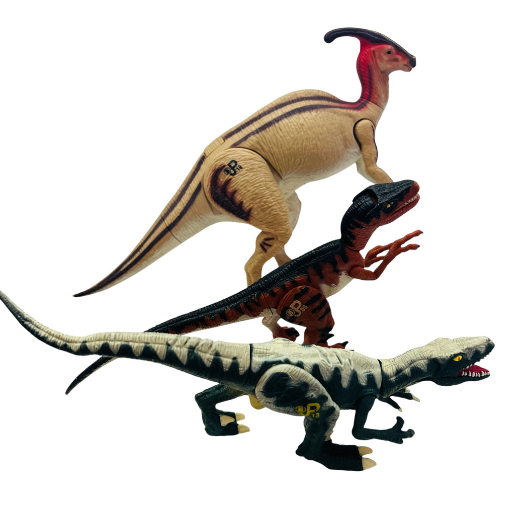 Vintage 1997 Mattel Parasaurolophus Jurassic Lost World Dinosaur Action Figure Lot