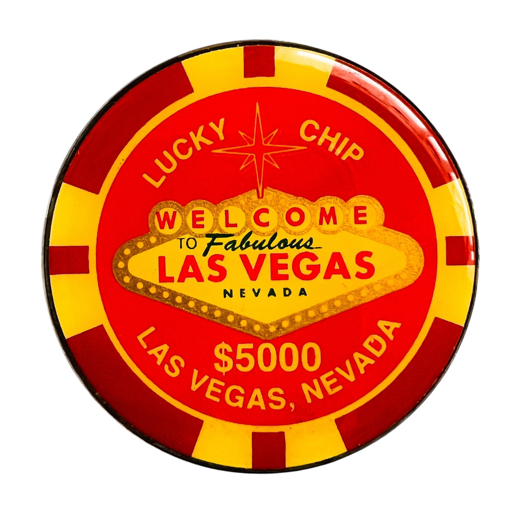 Welcome To Las Vegas Nevada Lucky Chip Souvenir Magnet