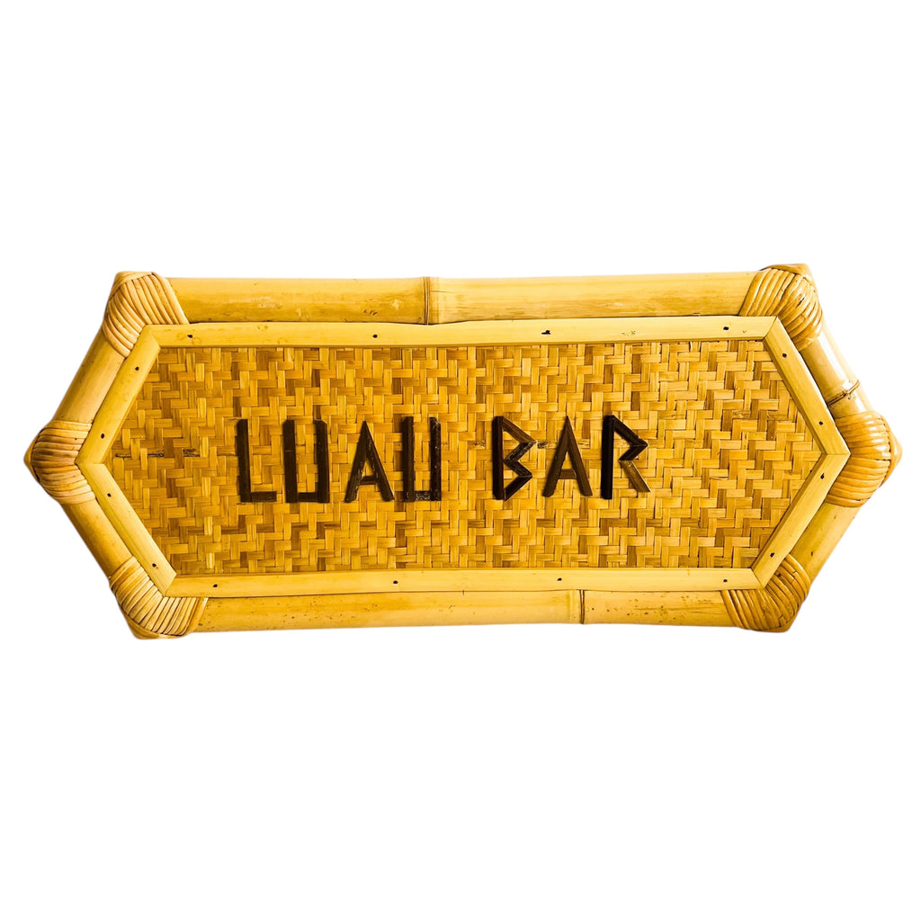 Bamboo Luau Bar Tiki Room Sign