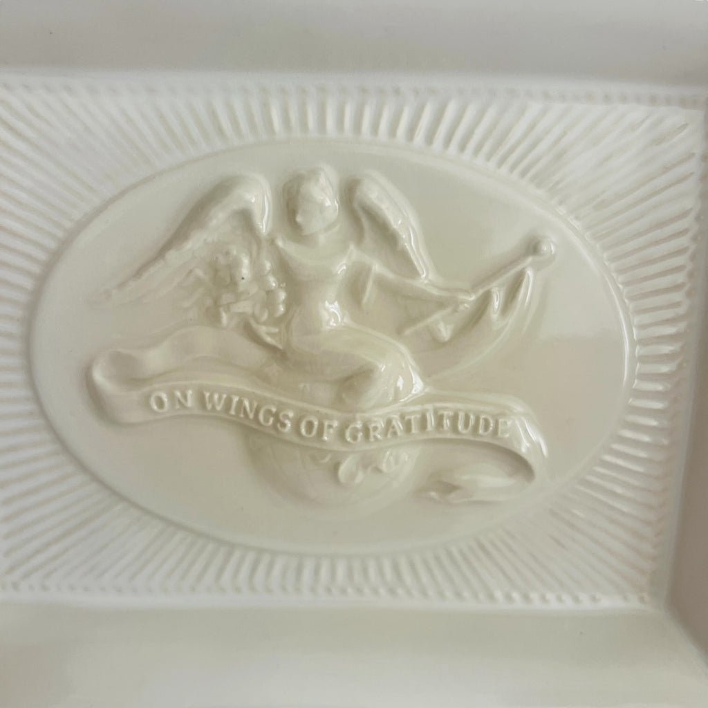 Juliska Rectangle Thank You On Wings Of Gratitude Trinket Dish