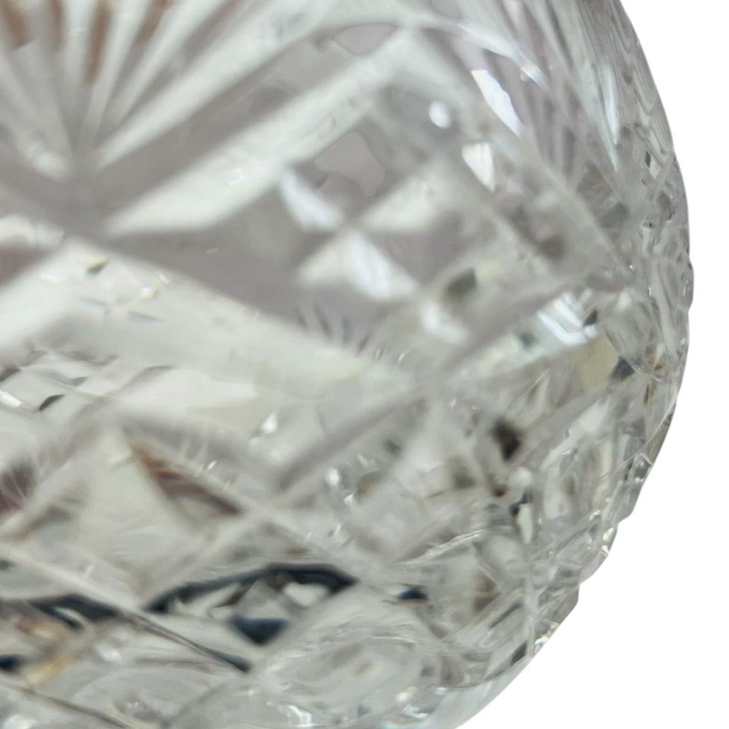 Vintage Cut Crystal Glass Bowl