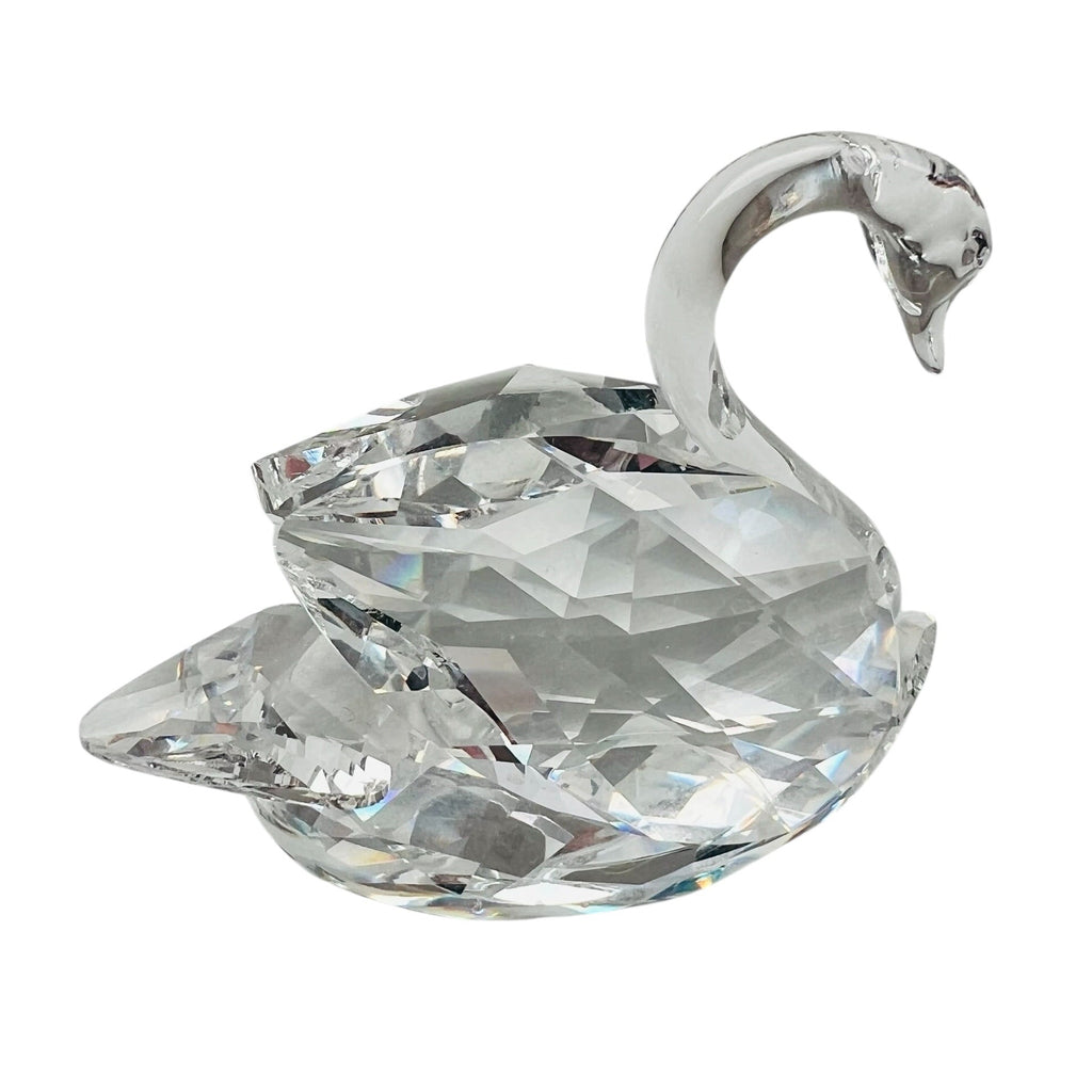 Vintage Swarovski Crystal Swan Figurine