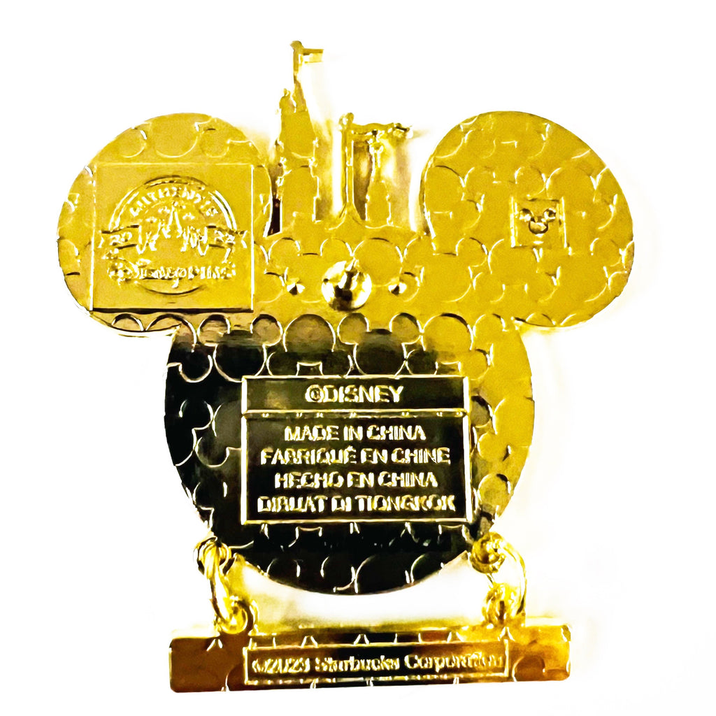 Disneyland Starbucks Sleeping Beauty Castle Dangle Pin