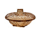 Vintage Pressed Glass Candy Dish with Lid