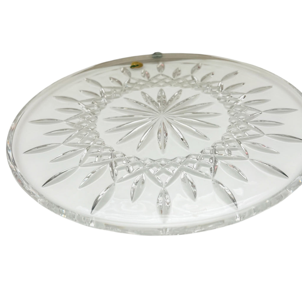 Waterford Lismore Crystal Round Platter Cake Serving Plate