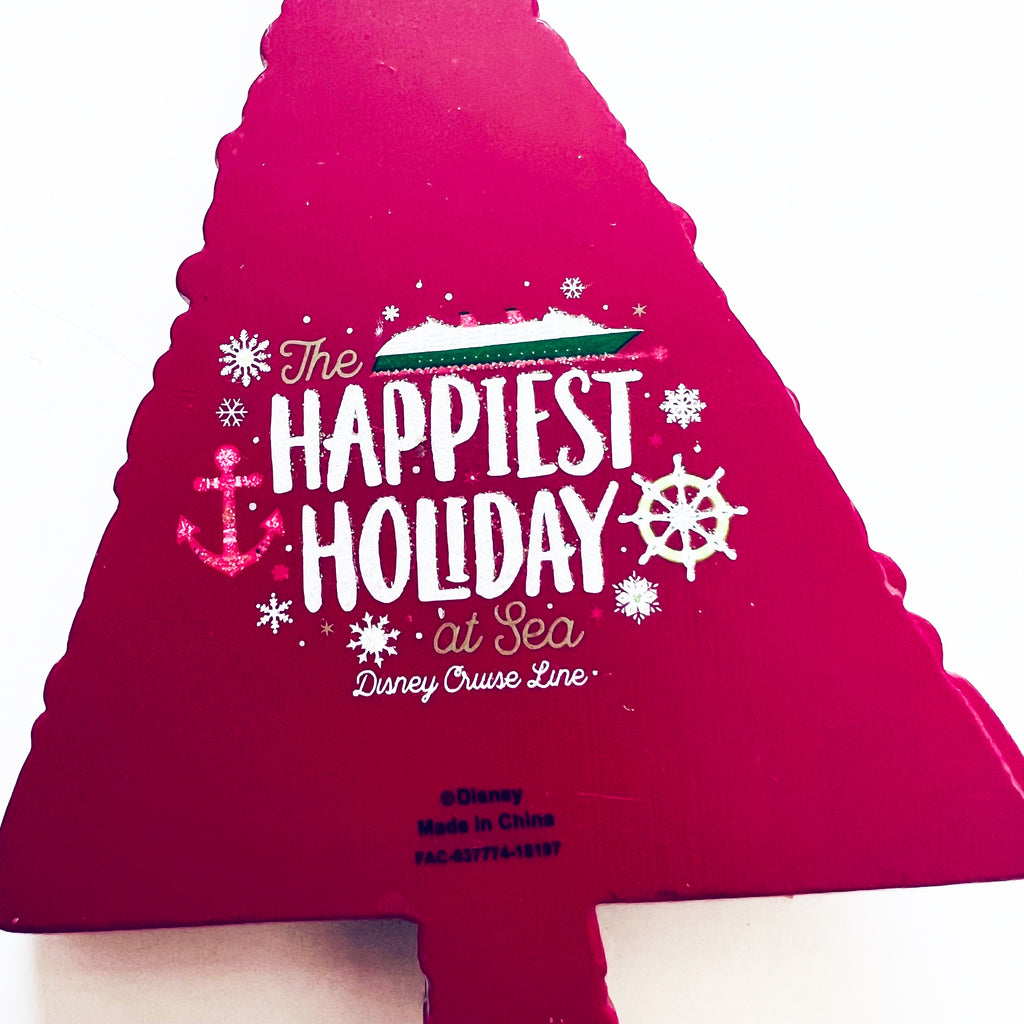 Disney Cruise Line The Happiest Holiday at Sea Mickey Mouse Christmas Tree Ornament