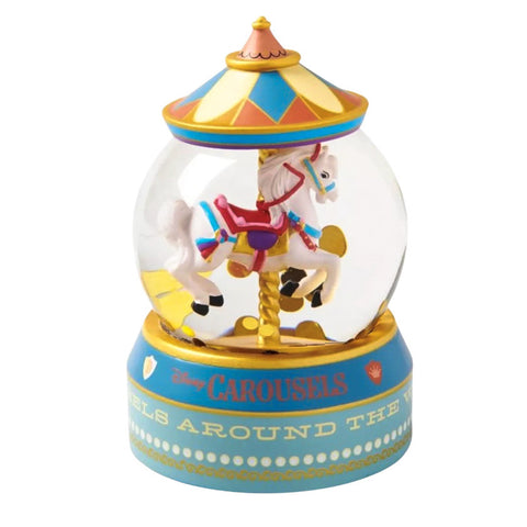 Disney Parks Carousels Around The World Snow Globe Snowglobe