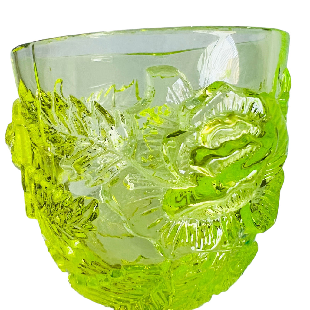 Madonna Inn Wild Rose Yellow Goblet Drinking Glass