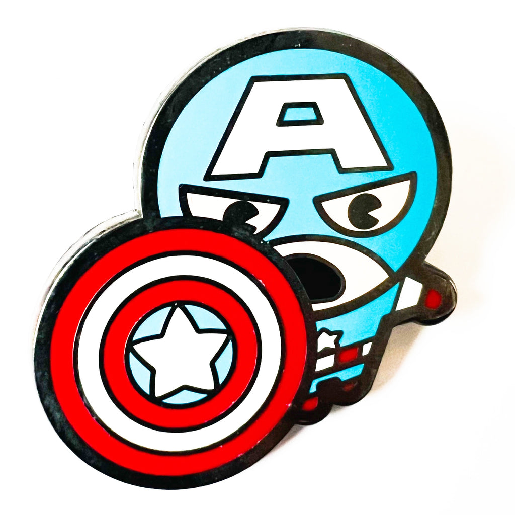 Disney Marvel Avengers Captain America Kawaii Art Pin