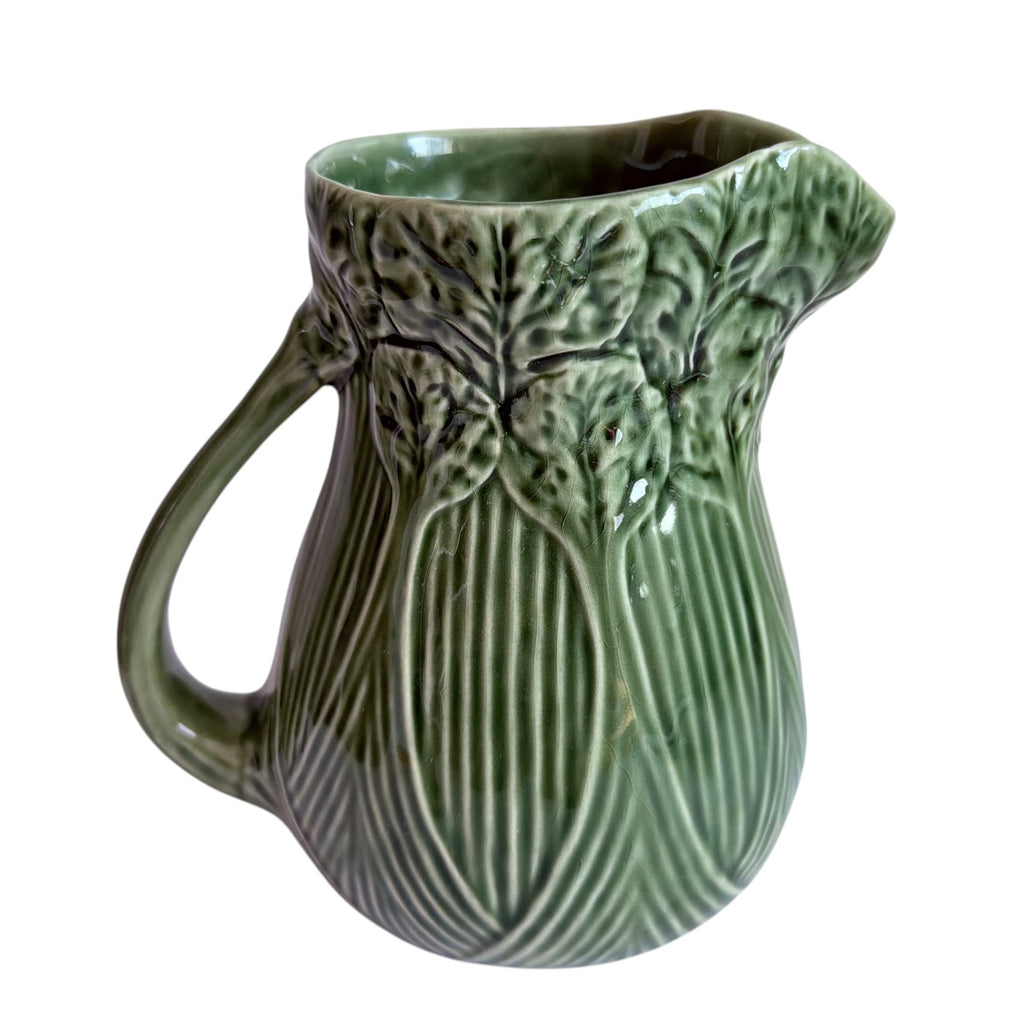 Bordallo Pinheiro Of Portugal Green Pitcher