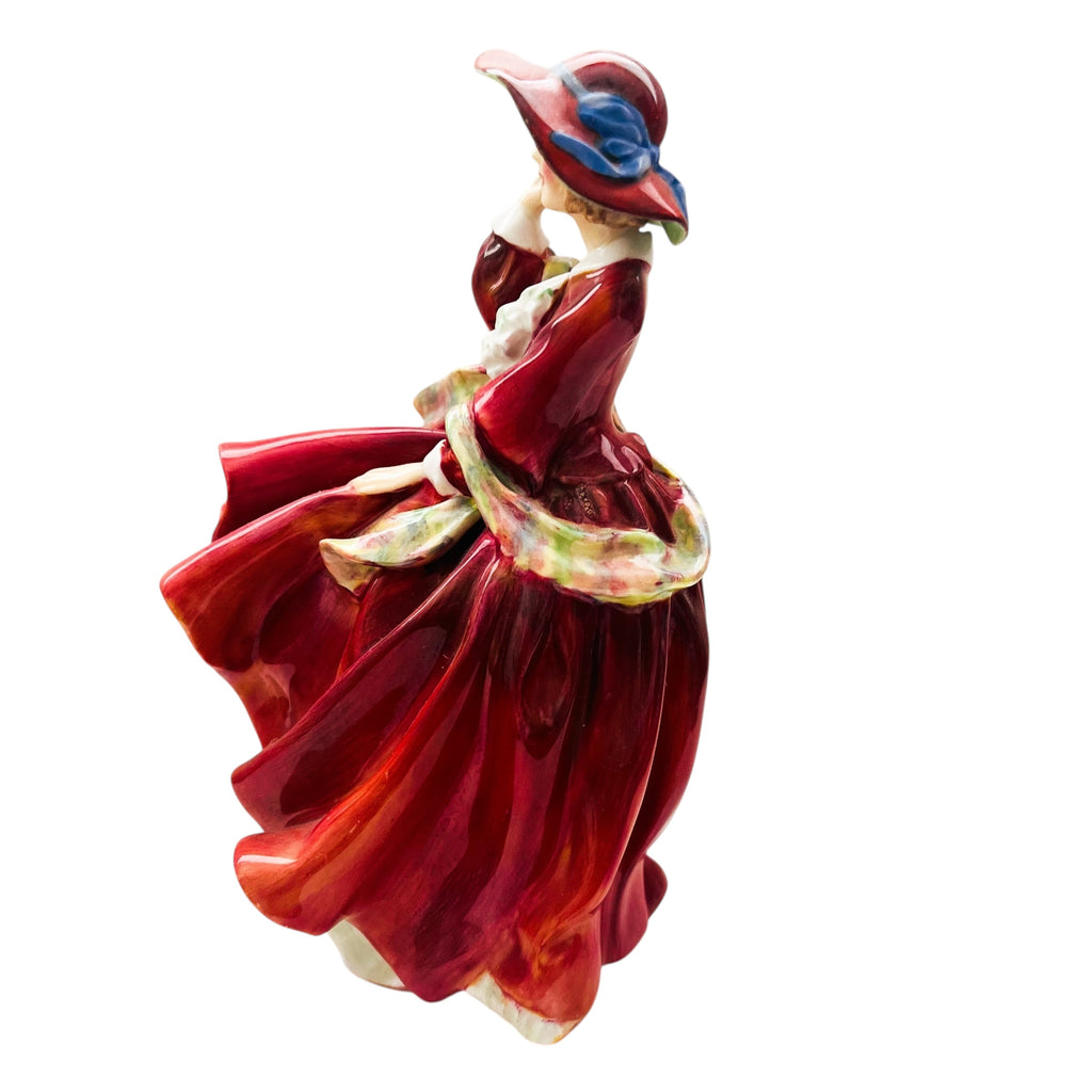 Vintage Royal Doulton England Lady Top Of The Hill Figurine