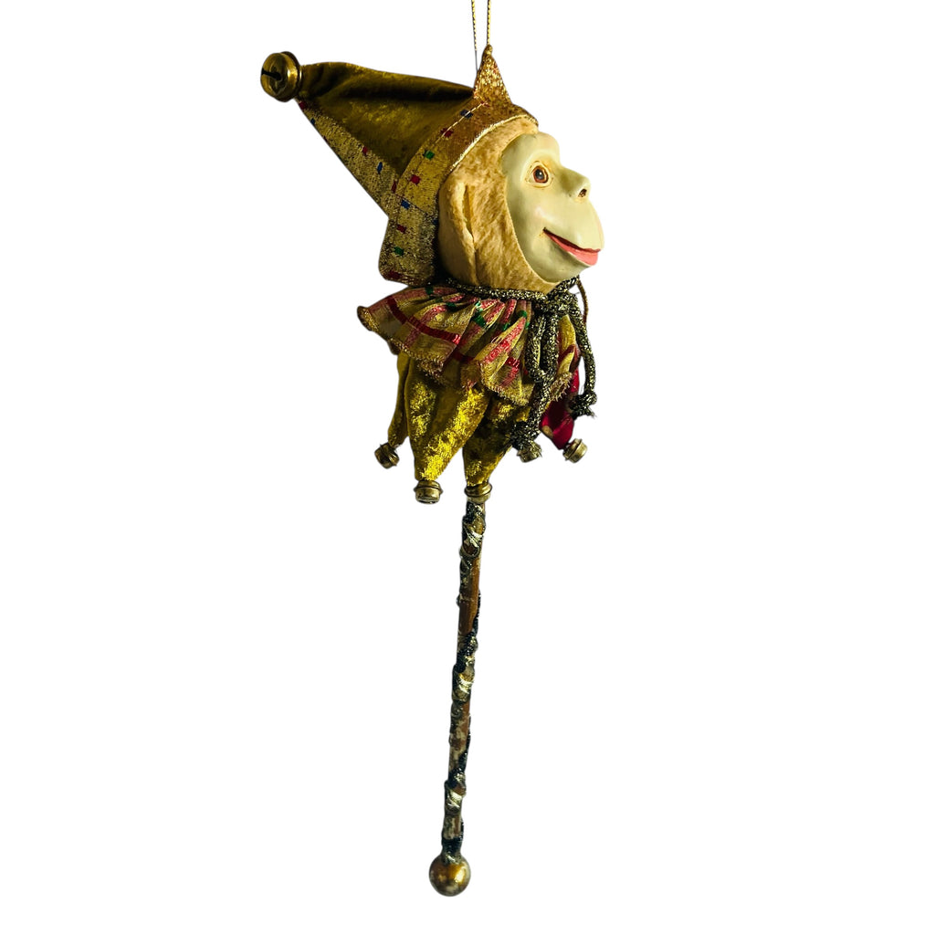 Katherines Collection by Wayne Kleski Whimsical Monkey on a Stick Ornament