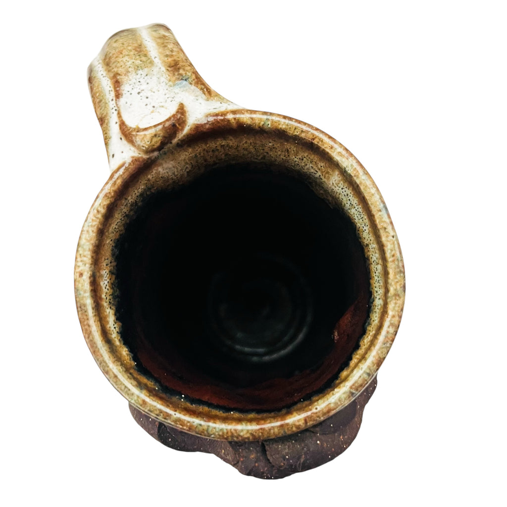 Vintage Mahon Made Stoneware Woman Hot Lips Figural Handmade Pottery Coffee Mug