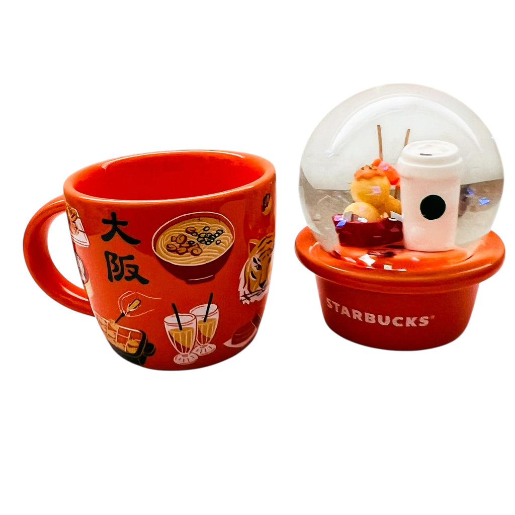 Starbucks Osaka Limited Edition Geography Series Takoyaki Japan Snow Globe Mug