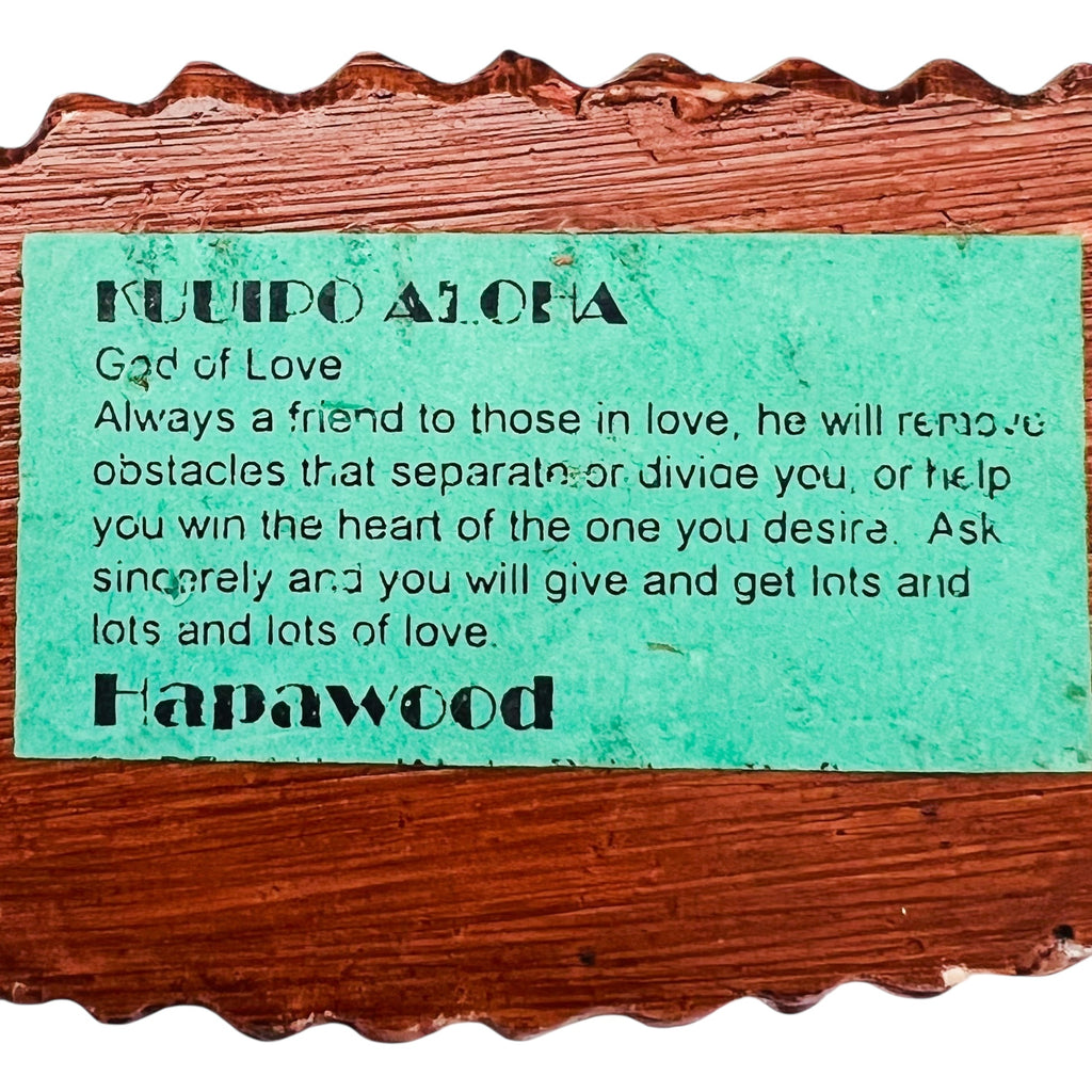 Vintage Hawaii God of Love Hapa Wood Tiki Figurine