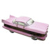 Vintage Limoges France Pink Cadillac Car Trinket Box