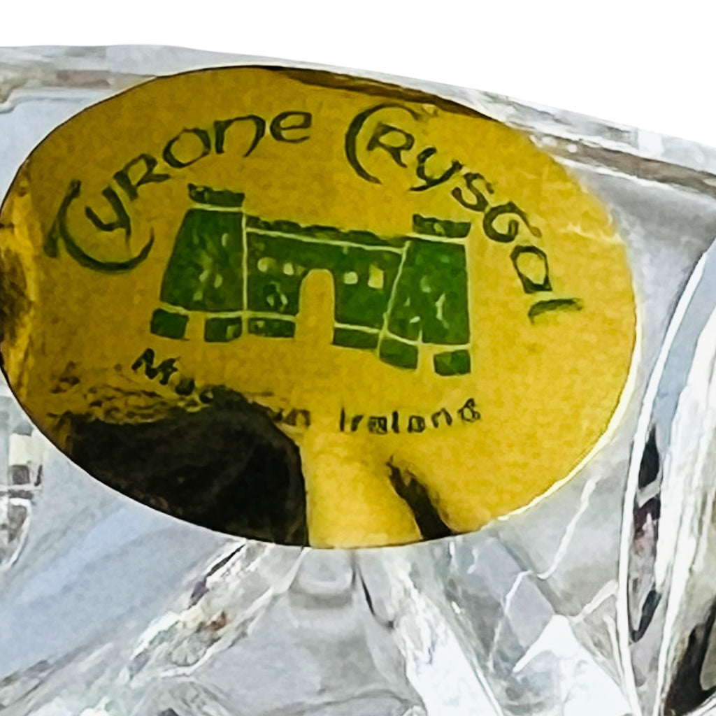 Vintage Tyrone Irish Lead Crystal Candlestick Pair