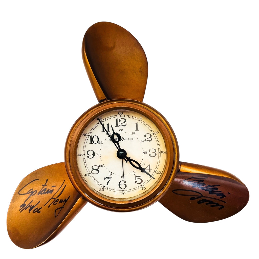 Disney Cruise Lines Howard Miller Propeller Alarm Clock Wall Hanging Signed