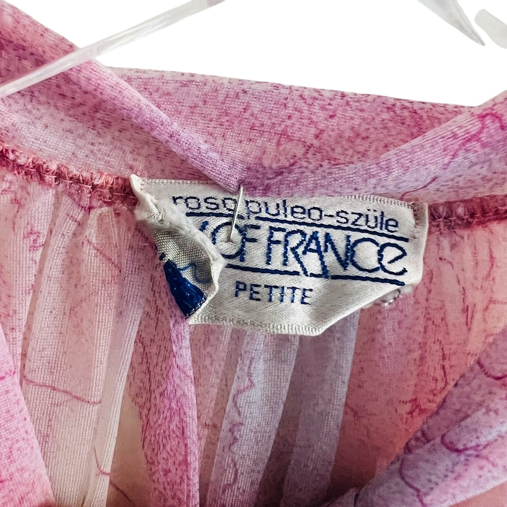 Vintage Lily of France by Rosa Puleo-Szule Sheer Nightgown & Robe Peignoir Set