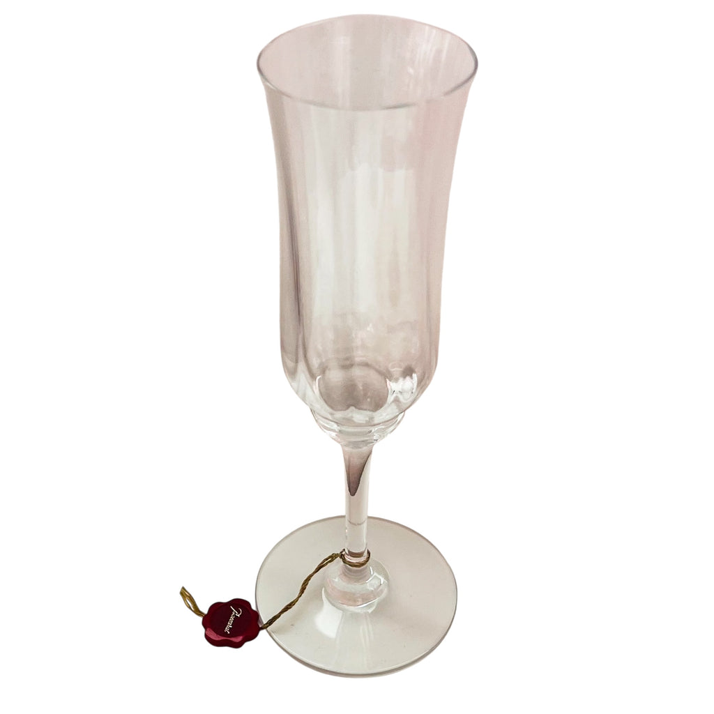 Baccarat France Capri Optic Champagne Crystal Flute Glass