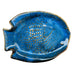 Vintage Kotobuki Cobalt Blue Fish Pottery Dish Plate
