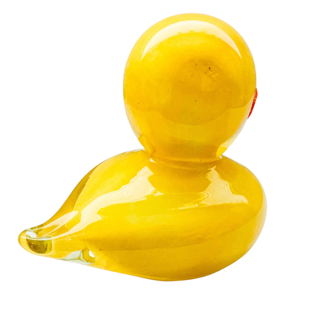 Vintage Rubber Ducky Blown Art Glass Figurine